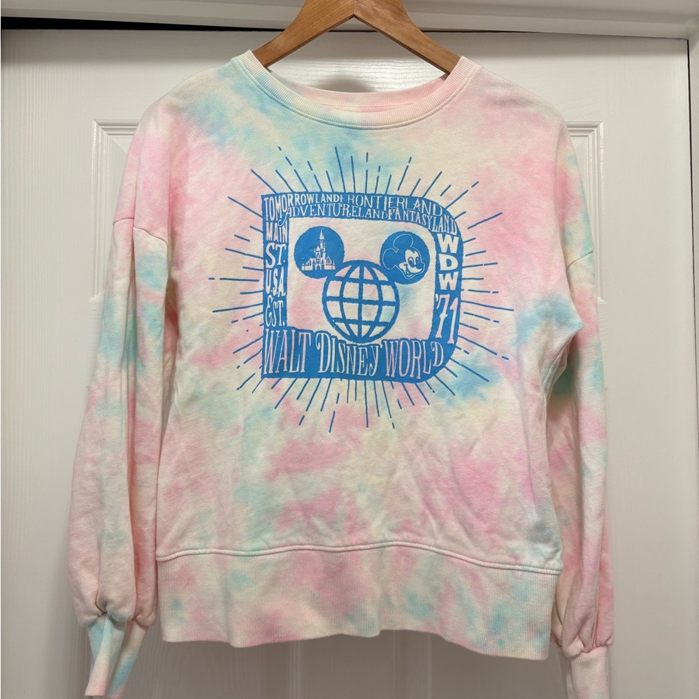 Disney Pastel Tie-Dye Pullover Sweatshirt